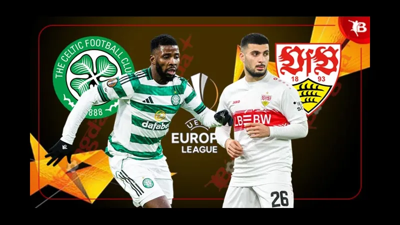 Cầu thủ Celtic và Stuttgart tranh chấp bóng trên sân - Phân tích chiến